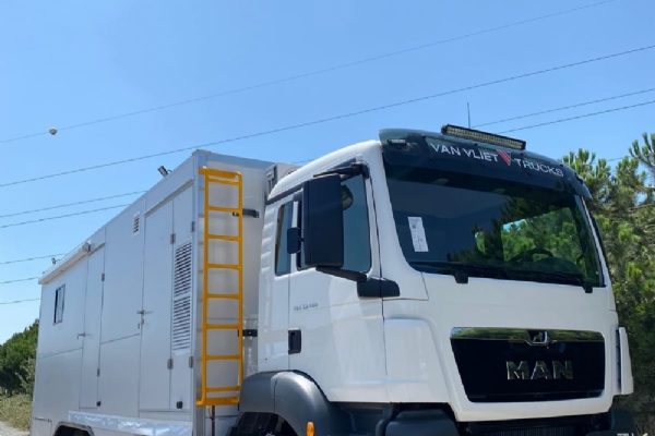 MCCV (MOBILE COMMAND AND CONTROL VEHICLE) IS SPECIALLY MANUFACTURED FOR THE TURKMENISTAN POLICE ORGANIZATION ON 6x6 VEHICLES.