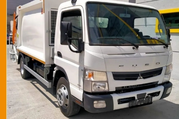 ЭКСПОРТ 7 М3 МУСОРОВОЗА НА MITSUBISHI CANTER