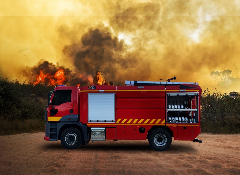 Firetruck and Rescue Vehicle