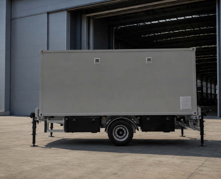 Orbital Tracking Radar Shelter and Carrier Trailer