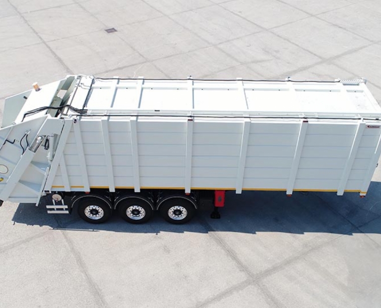 Rear Loading Garbage Transfer Semi Trailer