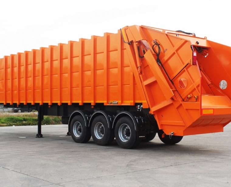 Rear Loading Garbage Transfer Semi Trailer