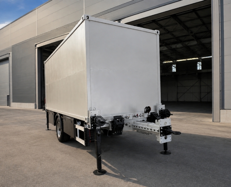 Orbital Tracking Radar Shelter and Carrier Trailer