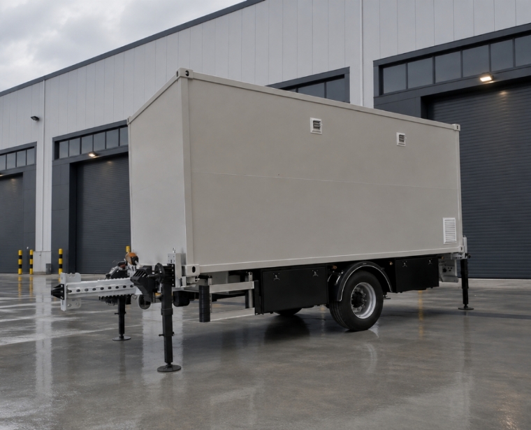 Orbital Tracking Radar Shelter and Carrier Trailer