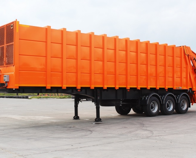 Rear Loading Garbage Transfer Semi Trailer