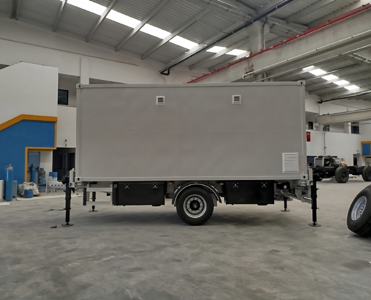 Orbital Tracking Radar Shelter and Carrier Trailer