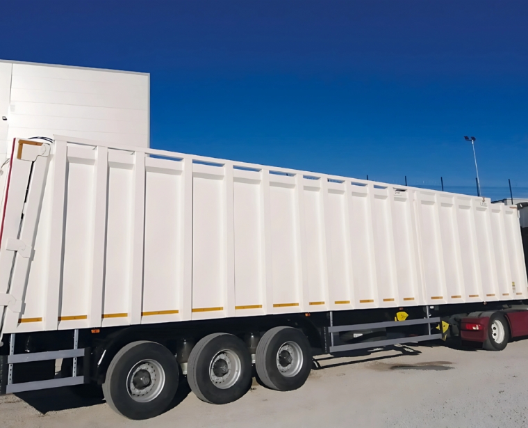 Top Loading Garbage Transfer Semi Trailer